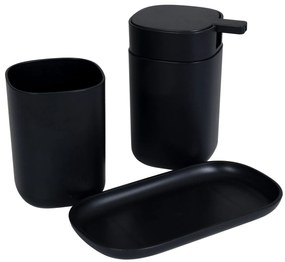 BISK Erga Zelda, álló fogkefe pohár, matt fekete, ERG-08286