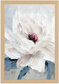Poszter Keret Fa Természet Makro Kert Növény Fehér Virág Peónia 40x60