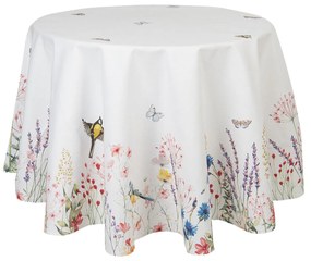 Kerek asztalterítő pamut tavaszi mintával So Floral