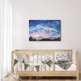 Kép - Milky Way, akvarell (90x60 cm)