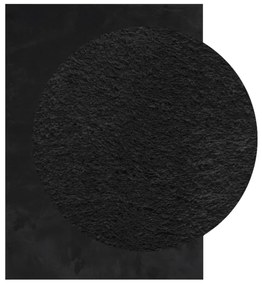HUARTE fekete rövid szálú puha és mosható szőnyeg 200 x 280 cm