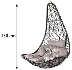 Natal Easy kerti függőfotel barna