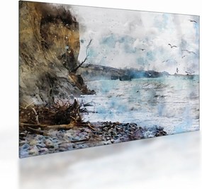 Üveg kép - Zátony, akvarell (70x50 cm)
