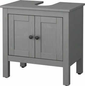 Ikea Hemnes Mosdó alatti szekrény 2 ajtóval, szürke pácolt,60x38x63cm