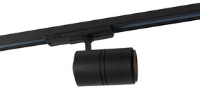 Modern 3 fázisú sínrendszer fekete 4 spotlámpával 3000-4000K - Ruler