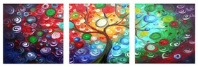 Kép szett 3 db-os 30x30 cm Tree of Life – Wallity