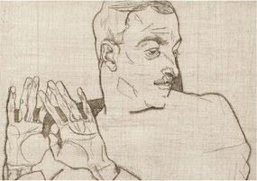 Divatos 3D Fali Tapéta Kifejező figura 312x219 Ragasztóval