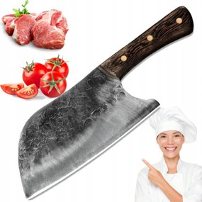 Szakács Kés Éles Kovácsolt Konyhai Bárd 30CM Hal Zöldség Húshoz