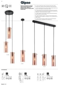 Redo 01-1257 - Csillár zsinóron QIPAO 3xE27/60W/230V