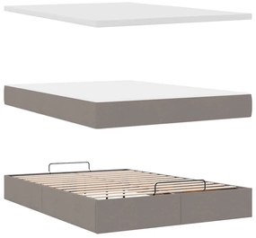 Oszmán ágykeret matraccal tópszín 140x190cm szövet