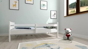 Edi fenyő gyerekágy fehér 80x160 + ajándék ágyrács