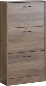 Cipőtartó, MDF, barna, ABO-G1016 ELM