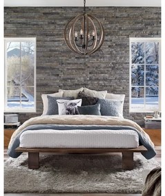 Elstead FE-ALLIER-4P-WW - Csillár láncon ALLIER 4xE14/60W/230V tölgy