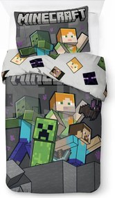 Minecraft Mob Fushion Mayhem ágyneműhuzat 140×200cm, 70×90 cm