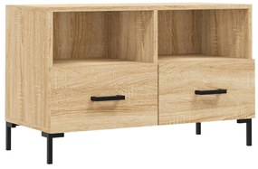 sonoma tölgy színű szerelt fa TV-szekrény 80 x 36 x 50 cm
