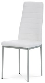 Scaun din piele ecologica alba DCL-377