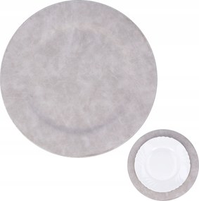 Tányéralátét tálca alátét tányéralátét szürke matt Ø33 cm