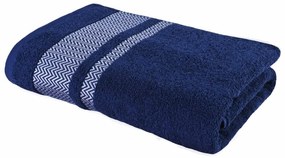 EMI Ates sötétkék pamut fürdőlepedő 70x140 cm