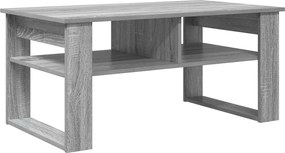 vidaXL Dohányzóasztal tárolóval Szürke Sonoma 96 x 54 x 44 cm Faanyag