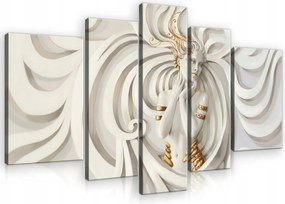 Vászonkép 170x100 Elegancia folyékonyság hullámok nőiesség istennő arany luxus