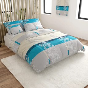 DELUXE türkiz pamut ágyneműhuzat Ágyneműhuzat mérete: 70 x 90 cm | 140 x 200 cm