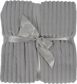 Takaró 200x220 Szürke Puha Meleg Kanapé Pléd Ajándék Ágytakaró