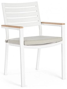BELMAR fehér kerti szék