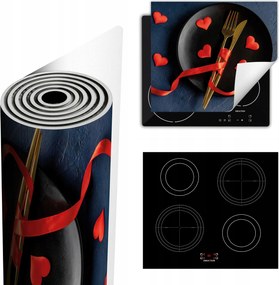 Tűzhelyvédő Szőnyeg Több Hely 60x52 szív konyha