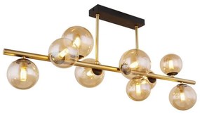 Globo 56135-9D - LED Csillár rúdon RIHA 9xG9/3W/230V sárgaréz