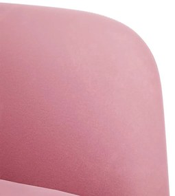 rózsaszín bársony kanapészék karfás szék 54 cm