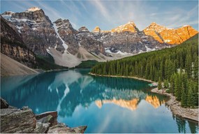 Fotótapéta Flizelin Dekoratív Hálószoba Hegyi tükröződés 104x70