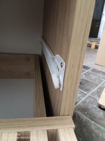 AKCIÓ Éjjeliszekrény ENTSIAN 40x40cm, artisan tölgy II. osztály