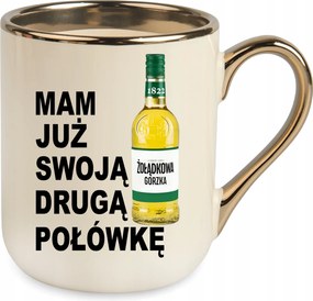 Bögre Elegant Bézs Már Megvan A Másik Felem Születésnapi Ajándék+csomagolás