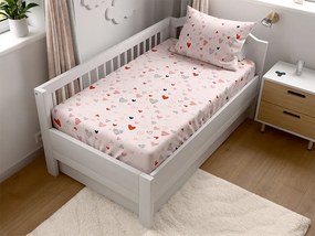 LOVITA babaágynemű-készlet lepedővel, rózsaszín