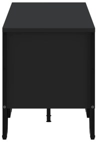 fekete szerelt fa TV-szekrény 180 x 34 x 41 cm