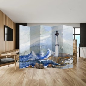 Paraván - Világítótorony festménye (210x170 cm)
