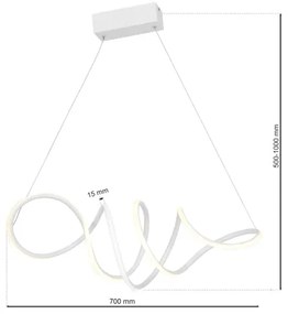 LED Csillár zsinóron LOCA LED/50W/230V