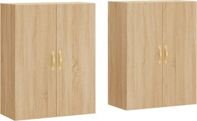vidaXL 2 db sonoma tölgy fali szekrény 69,5 x 34 x 90 cm