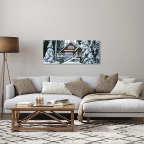 Kép - Fából készült házikó (120x50 cm)