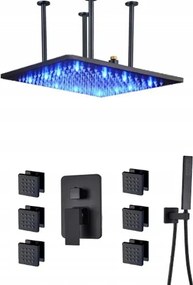Falsík Alatti Hidromasszázs Esőztető Szett 60cm Led