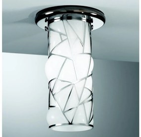 SIRU - Spotlámpa ORIONE 1xG9/30W/230V króm/fehér Velencei üveg