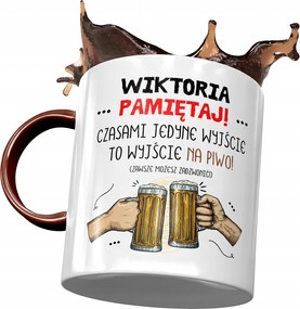 Bordó Bögre Viktória Barátnőknek Ajándék Nyomtatott Fotóval