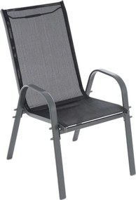 GARTHEN Kerti szék rakásolható 6db antracit
