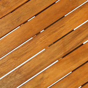 5 részes tömör akácfa kerti étkezőszett