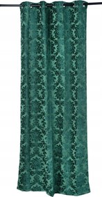 Függöny 135x270 Poliészter Zöld Jacquard Átvezető Zöld Bax Inspiracja