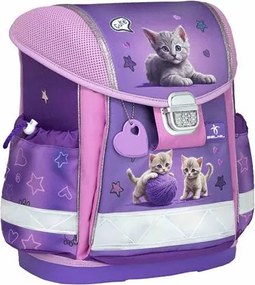 Iskolatáska, fémcsat, BELMIL Classy Little Kittens, cica (BL40313AG41L)