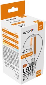 Avide LED Filament Mini Globe 4.5W E14 NW 4000K