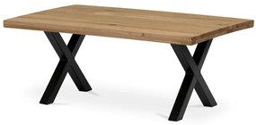 Dohányzóasztal 110x70cm, tömörfa, tölgyfa, KS-F110X DUB