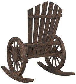 2 db tömör fenyőfa Adirondack hintaszék