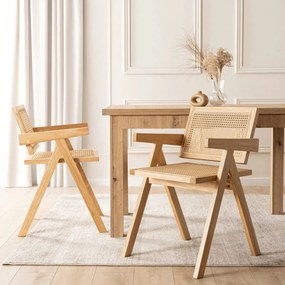 Étkezőszék Tölgy/Bézs Színben. MADERA